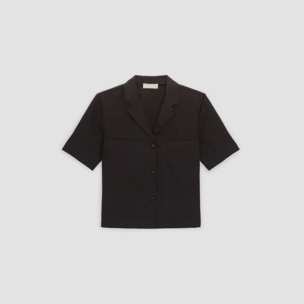 Everlane Linen Workwear Shirt Black - Picture 7 of 7